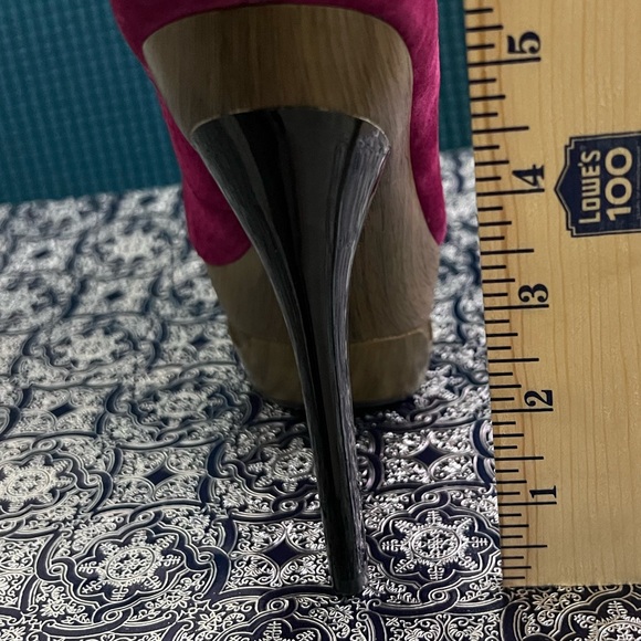 “Jessica Simpson Colie Cranberry Suede Heels - Size, Gently Used!” - Picture 8 of 8